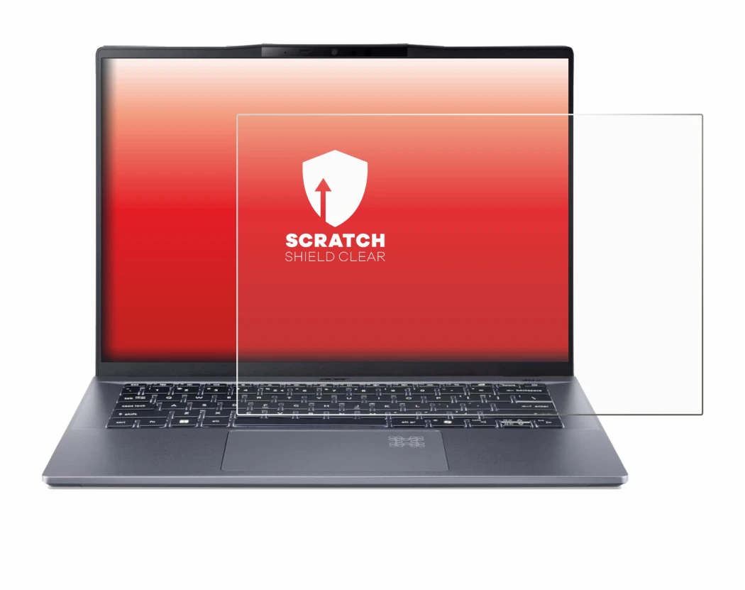 Image of the device Acer Swift Go 14 AI with a wide variety of screen protectors.