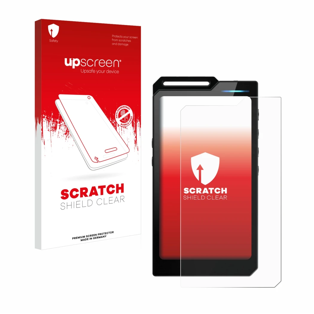 Front side of a product packaging with the brand logo upscreen. Next to it is the device Hiby R4 shown with the corresponding 