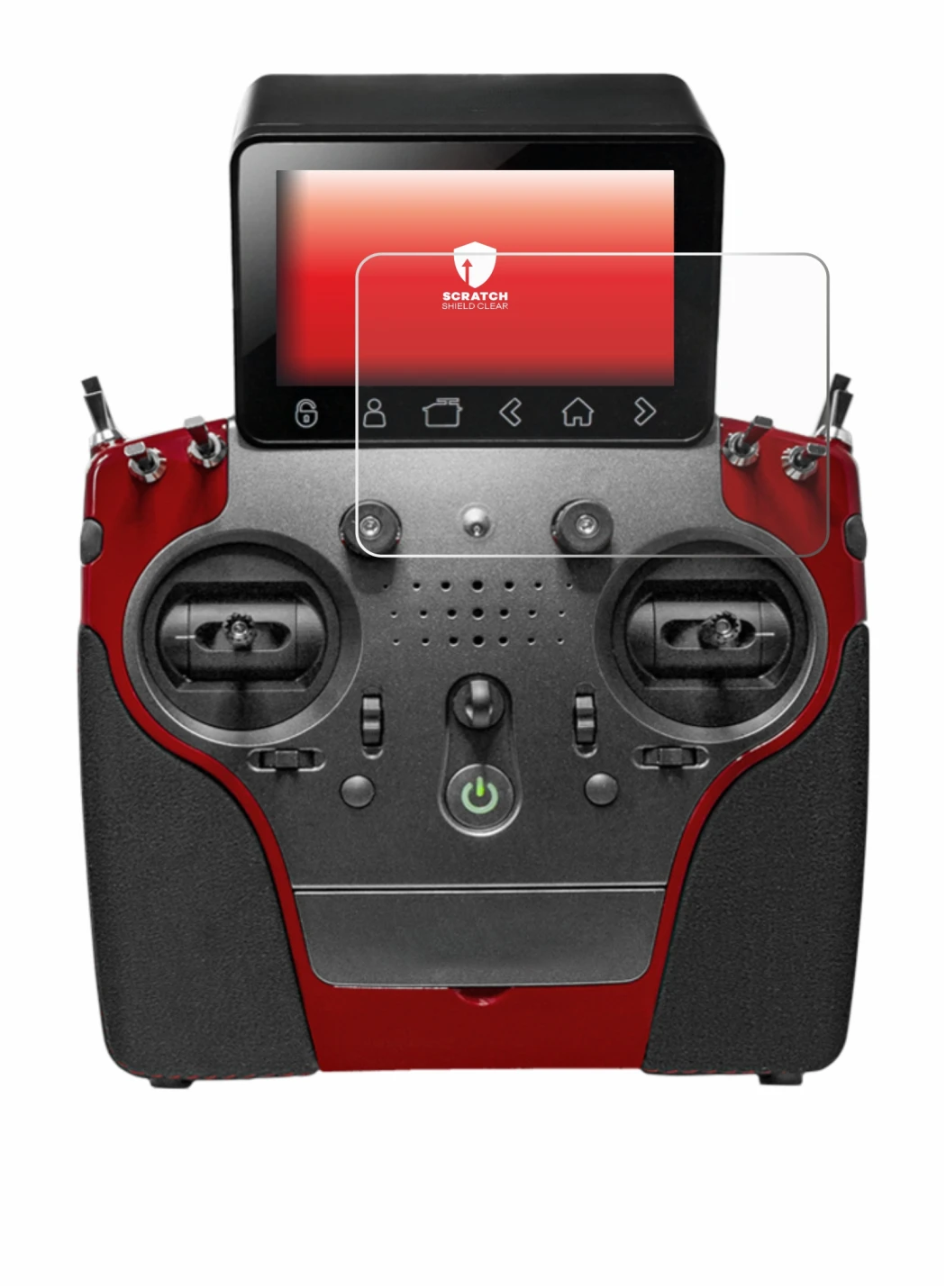 Image of the device PowerBox Systems Atom with a wide variety of screen protectors.