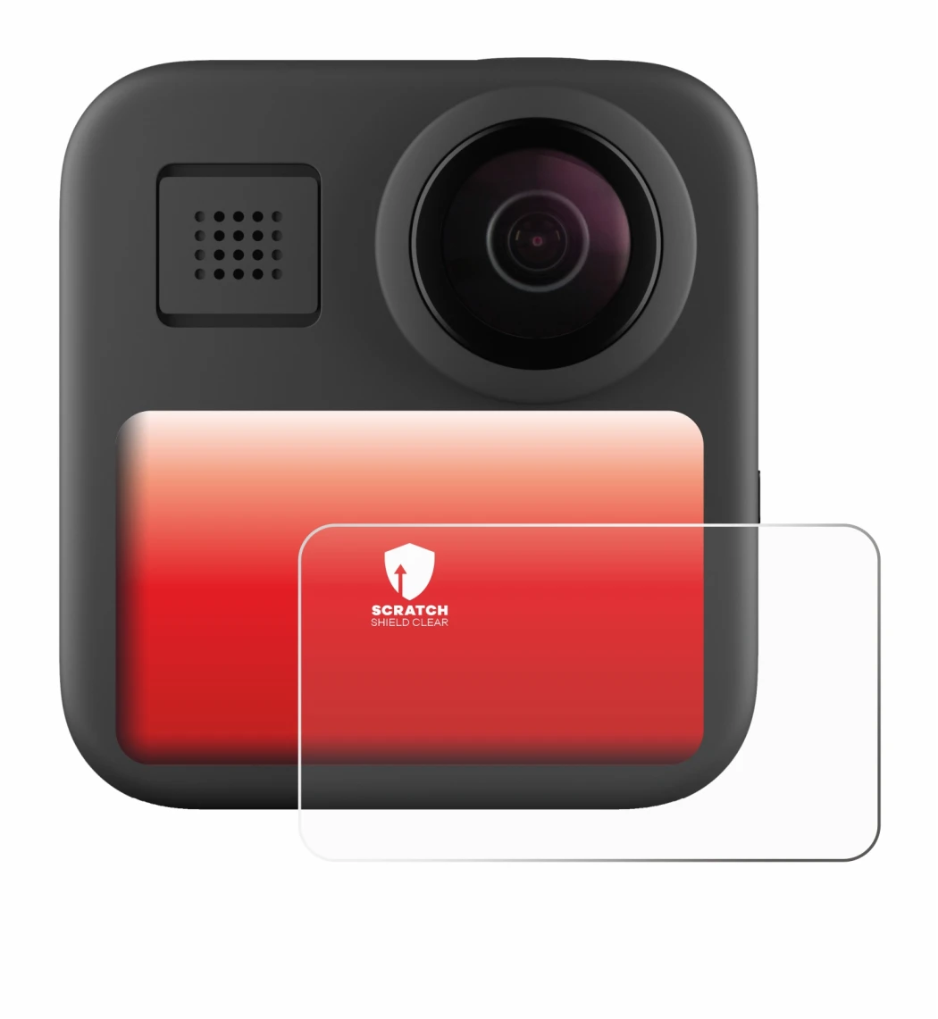 Image of the device GoPro Max (2025) with a wide variety of screen protectors.