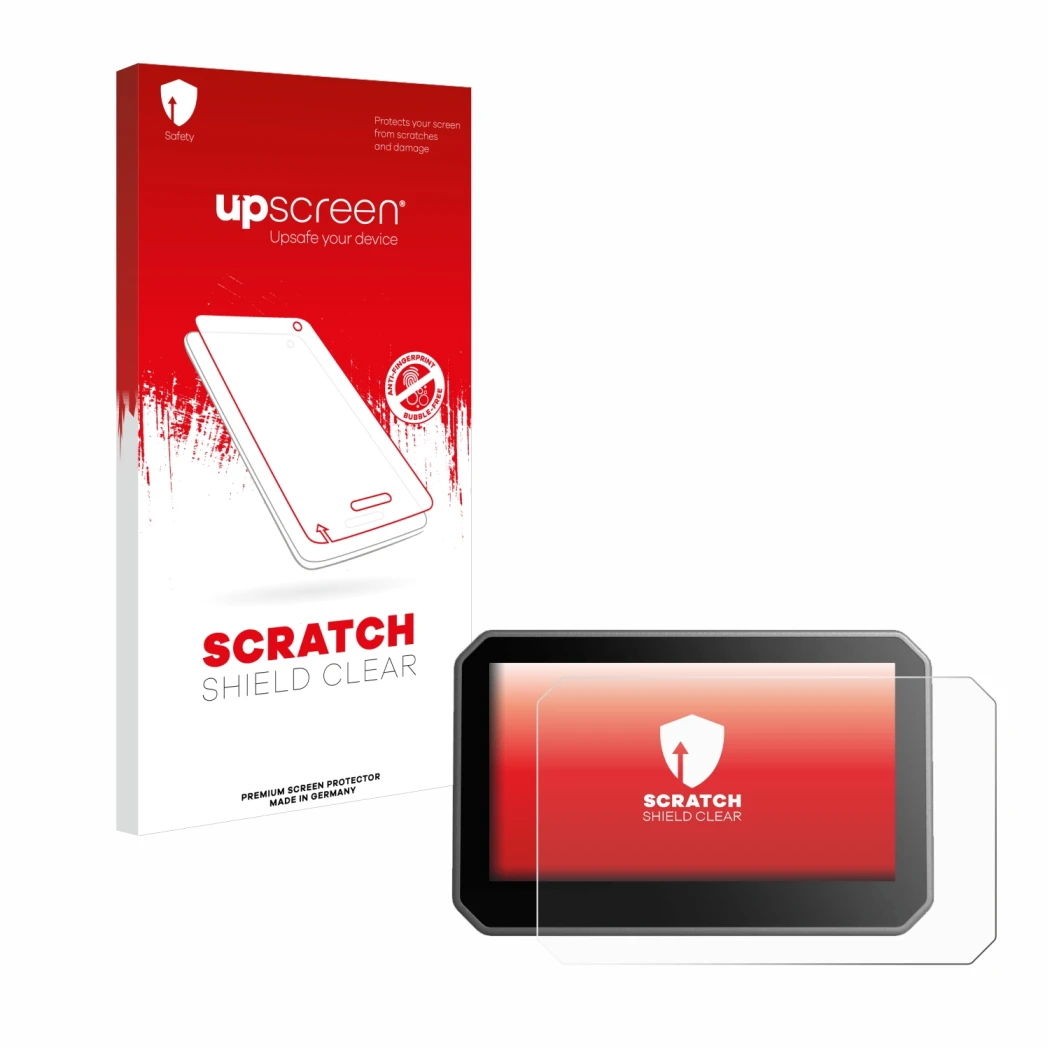 Front side of a product packaging with the brand logo upscreen. Next to it is the device Elegoo Centauri Carbon 4,3
