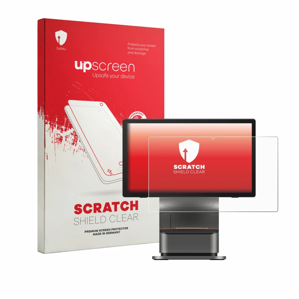 Front side of a product packaging with the brand logo upscreen. Next to it is the device Sunmi T3 Pro Max shown with the corre