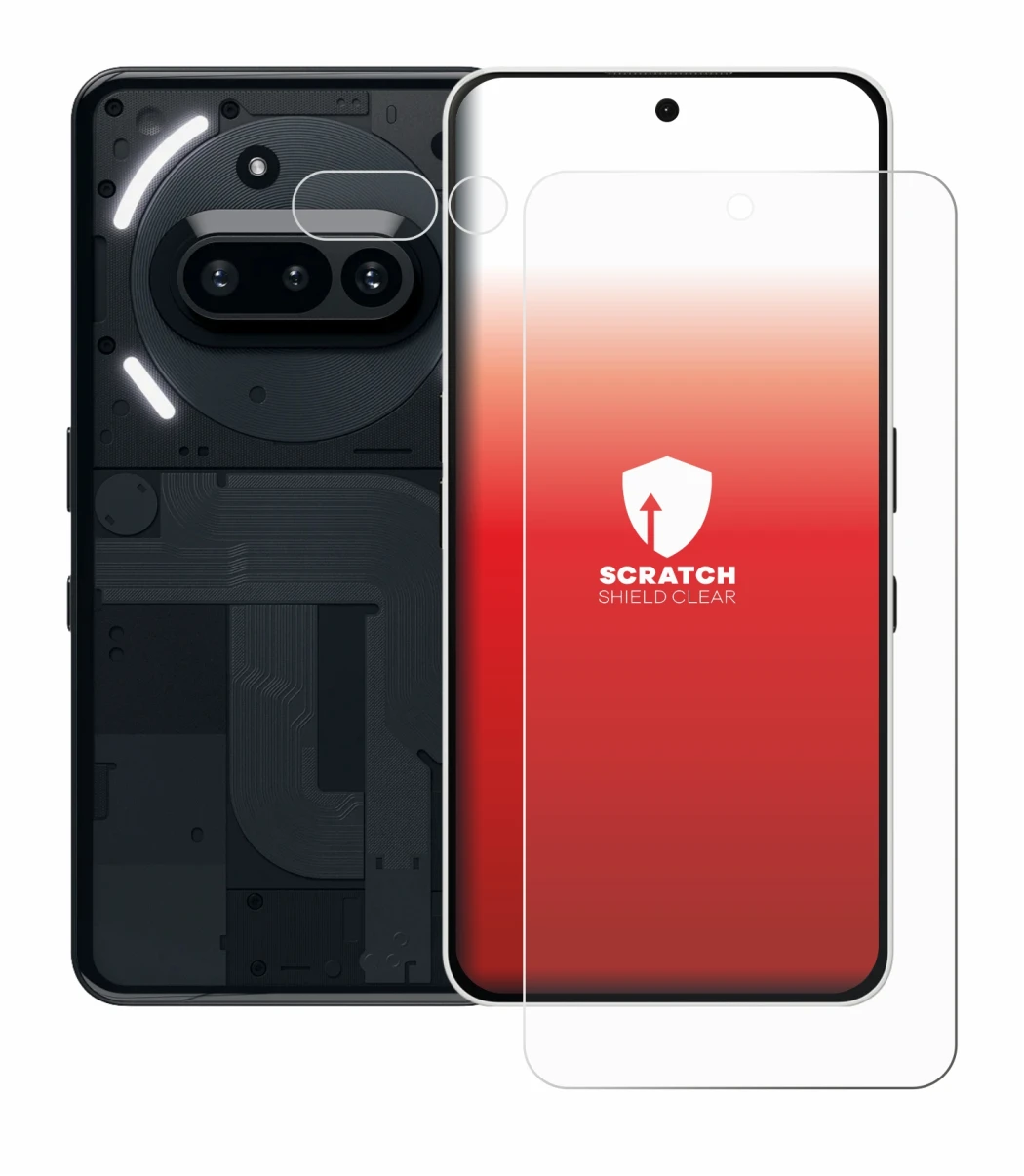 Image of the device Nothing Phone (3a) (Front+Camera) with a wide variety of screen protectors.