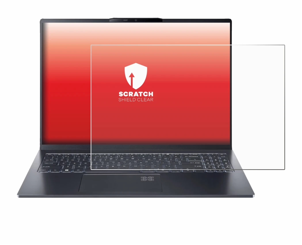 Image of the device Acer Swift Go 16 AI with a wide variety of screen protectors.