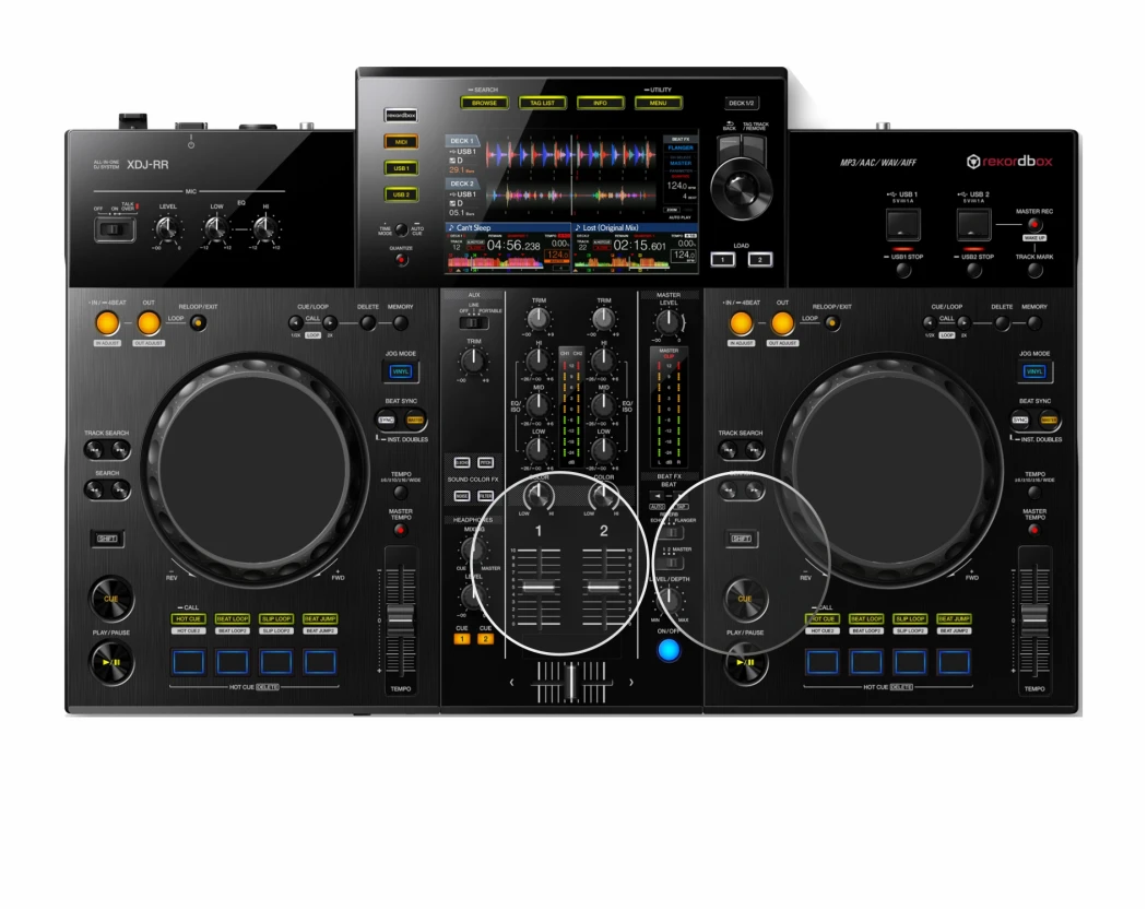 Image of the device Pioneer XDJ -RR (Jog) with a wide variety of screen protectors.