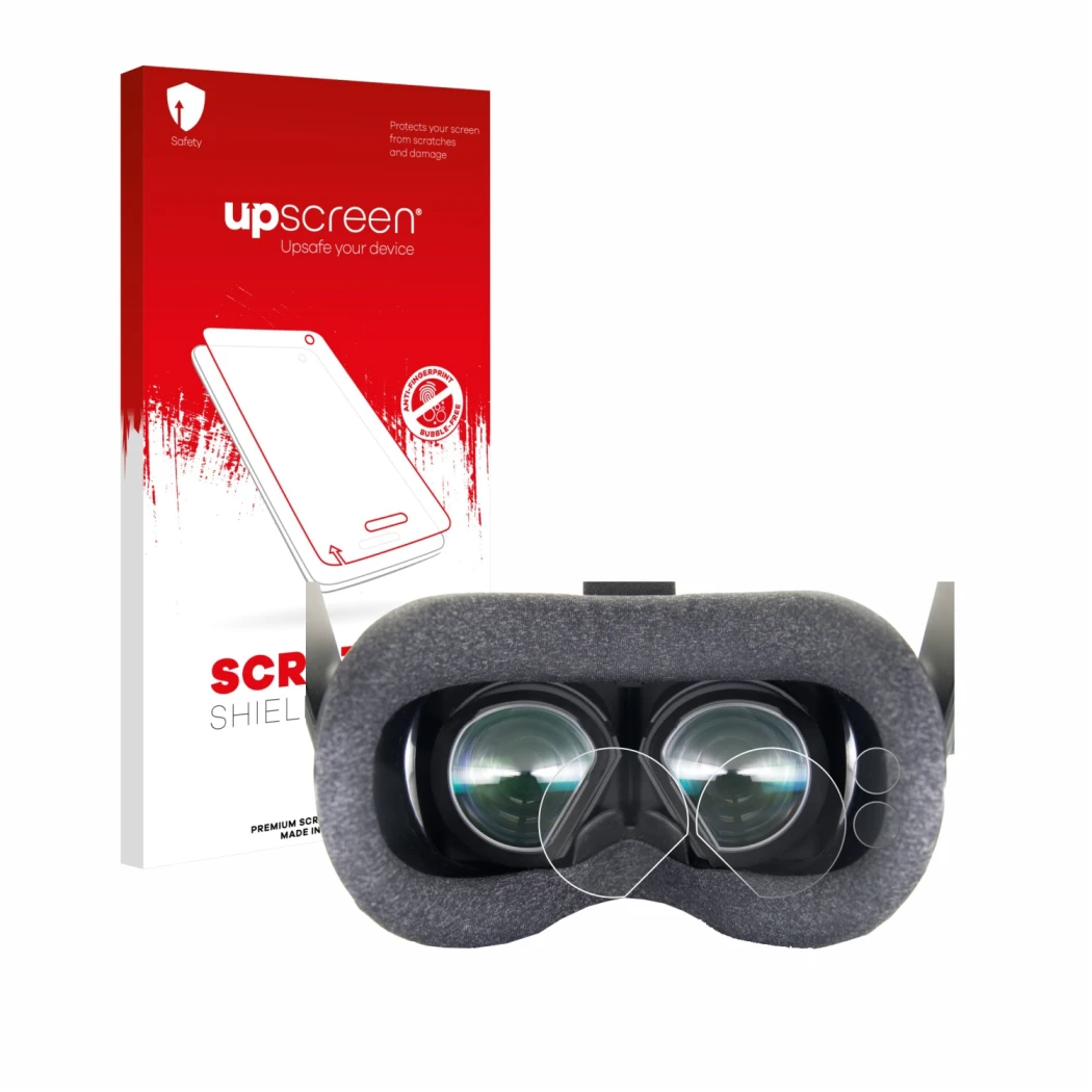 Front side of a product packaging with the brand logo upscreen. Next to it is the device Valve Index VR-Headset shown with the
