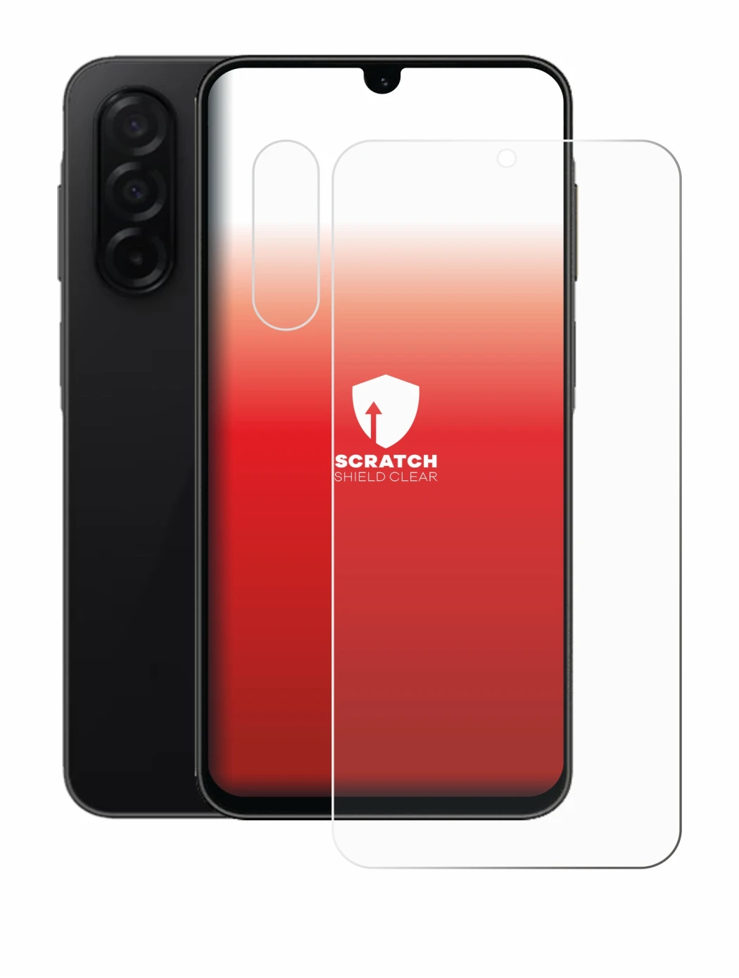 Image of the device Samsung Galaxy A26 5G Enterprise Edition (Front+Camera) with a wide variety of screen protectors.
