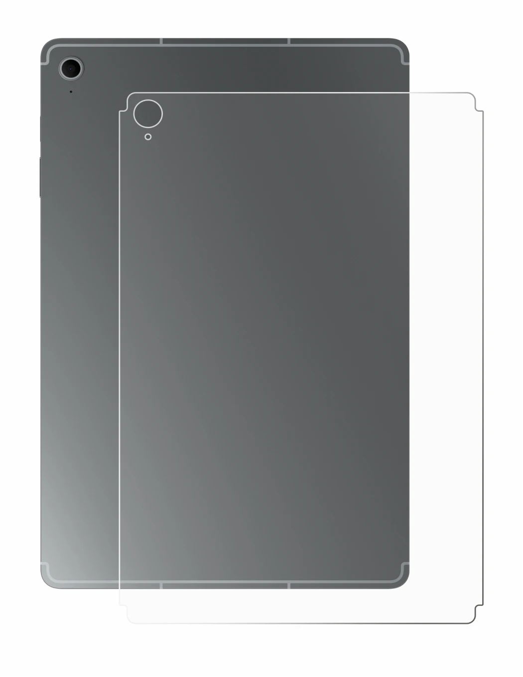 Image of the device Samsung Galaxy Tab S10 FE+ (Back) with a wide variety of screen protectors.