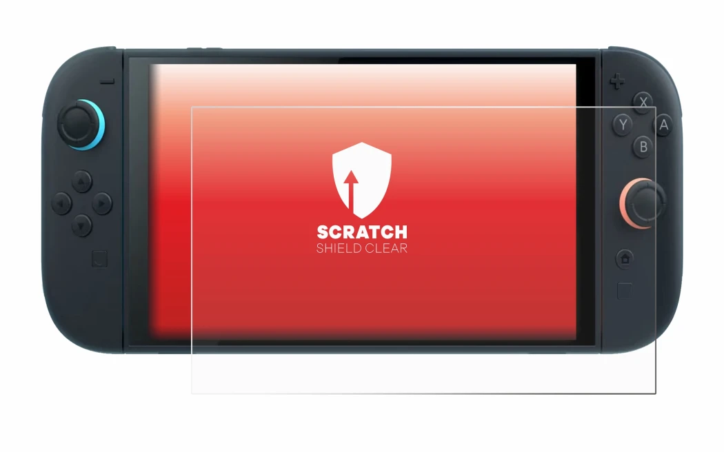 Image of the device Nintendo Switch 2 with a wide variety of screen protectors.