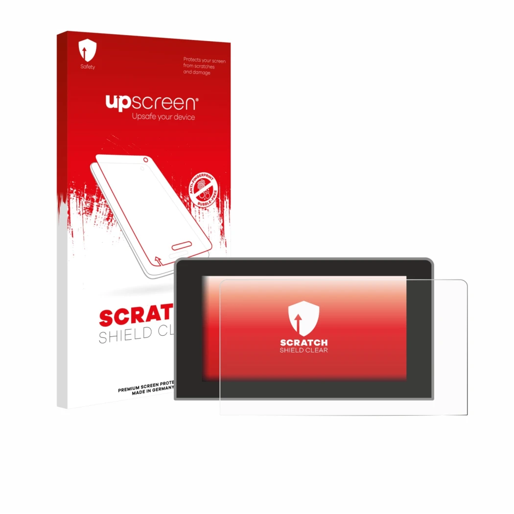 Front side of a product packaging with the brand logo upscreen. Next to it is the device Volkswagen Crafter 10