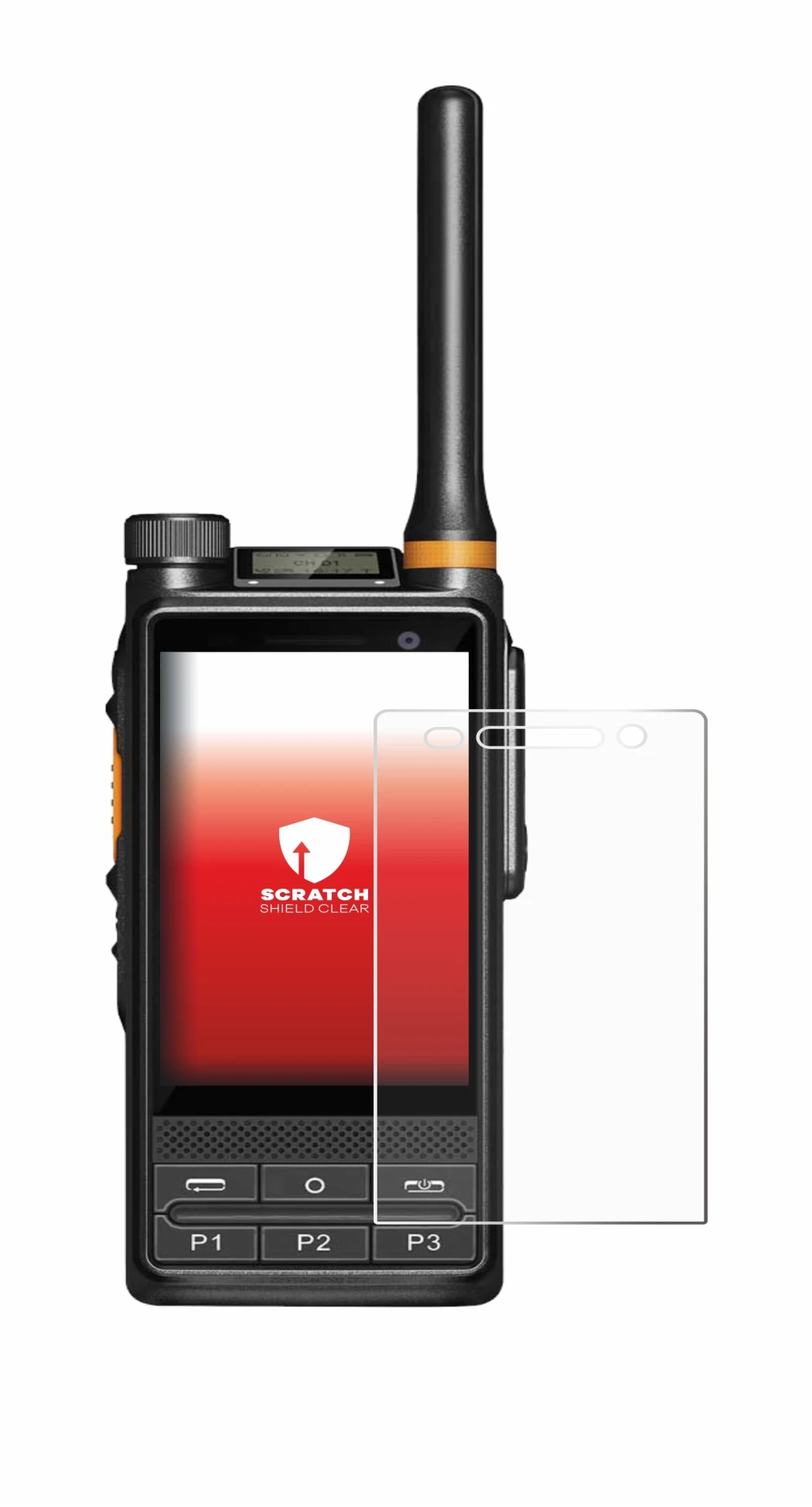 Image of the device Hytera PDC680 with a wide variety of screen protectors.
