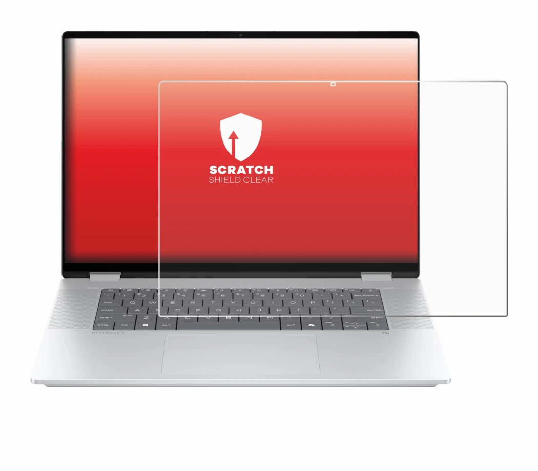 Image of the device HP OmniBook X Flip 16-aX with a wide variety of screen protectors.