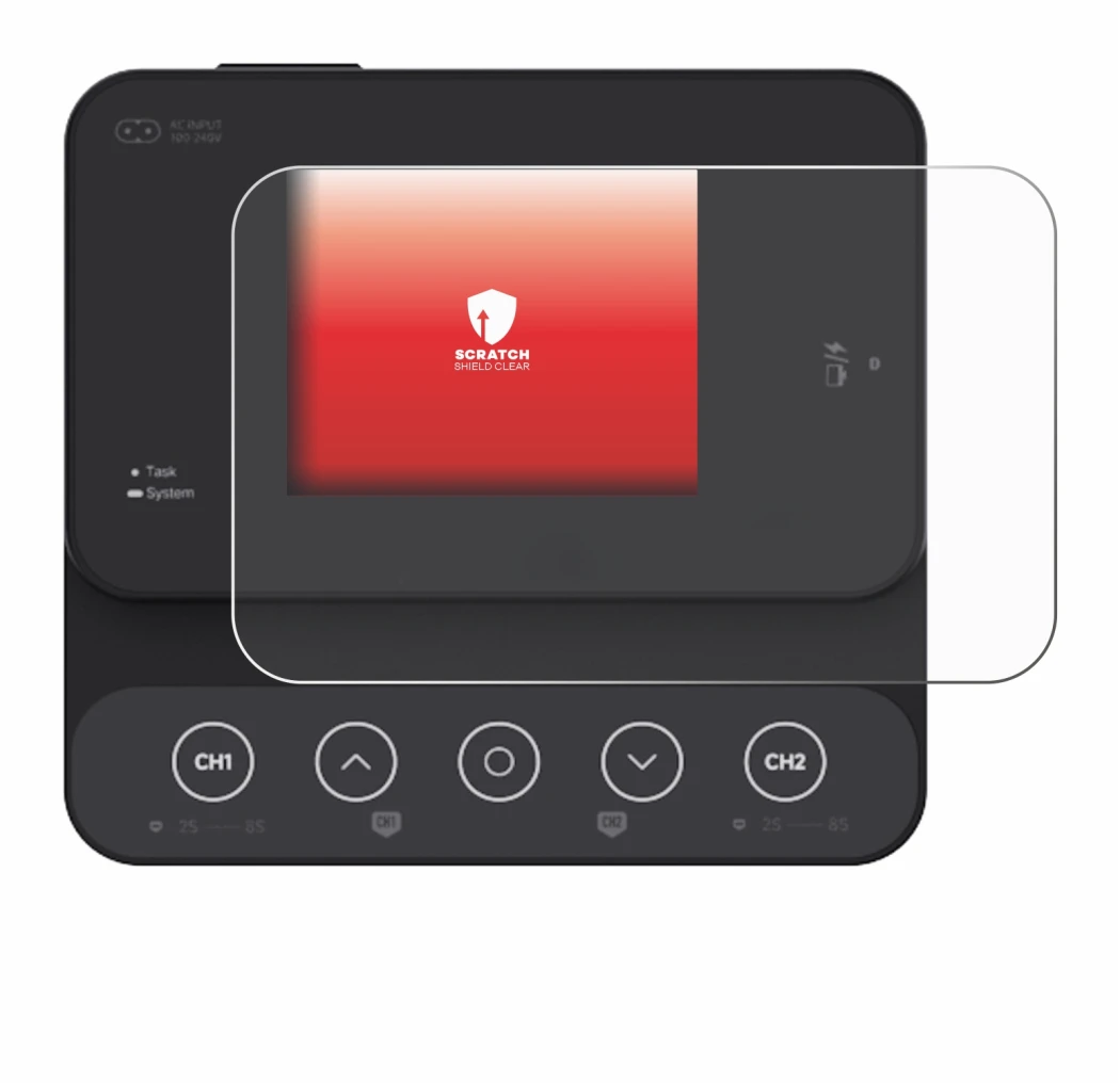 Image of the device ISDT K2Zip with a wide variety of screen protectors.