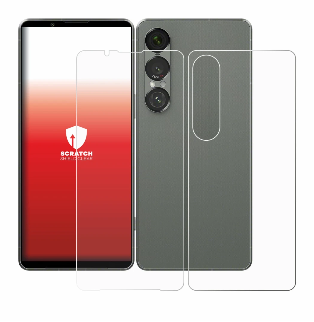 Image of the device Sony Xperia 1 VII (Front+Back) with a wide variety of screen protectors.