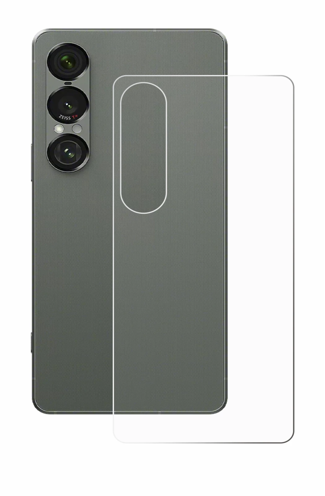 Image of the device Sony Xperia 1 VII (Back) with a wide variety of screen protectors.