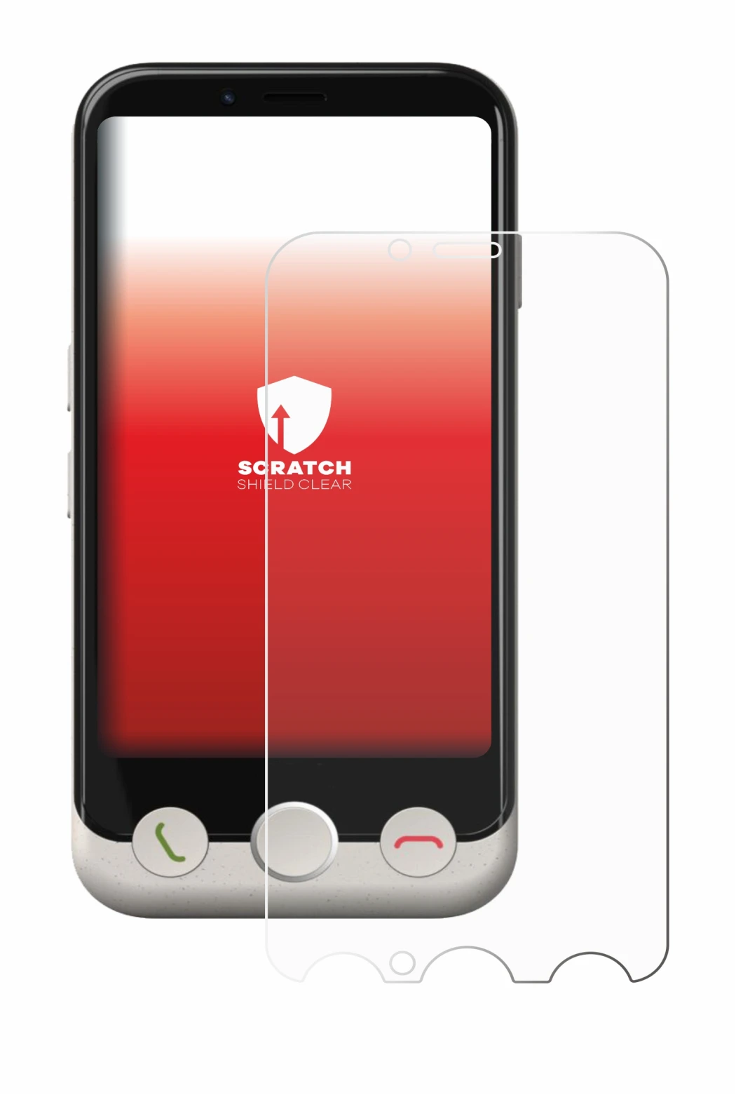 Image of the device Doro Aurora A10 with a wide variety of screen protectors.