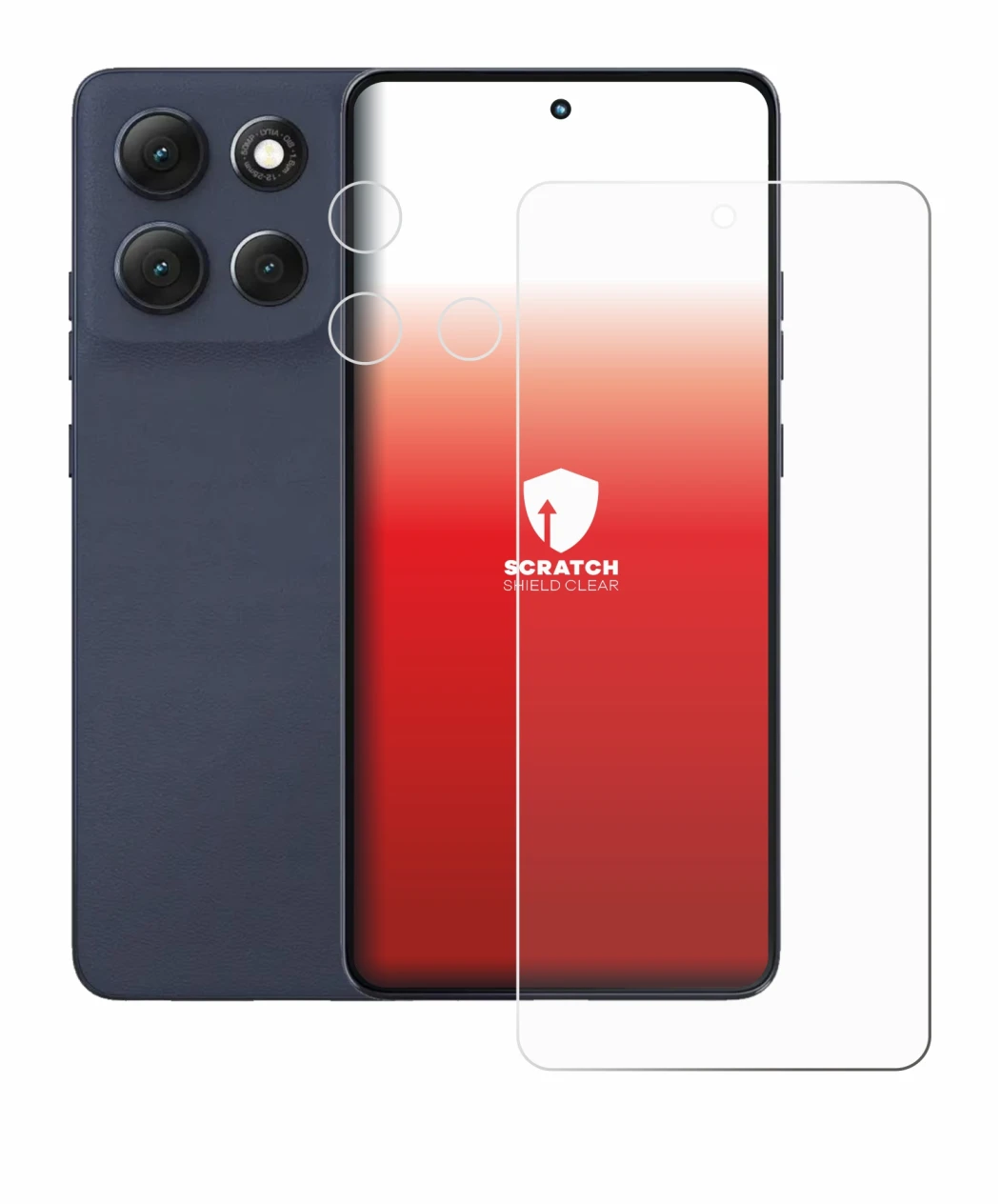 Image of the device Motorola Moto G86 (Front+Camera) with a wide variety of screen protectors.