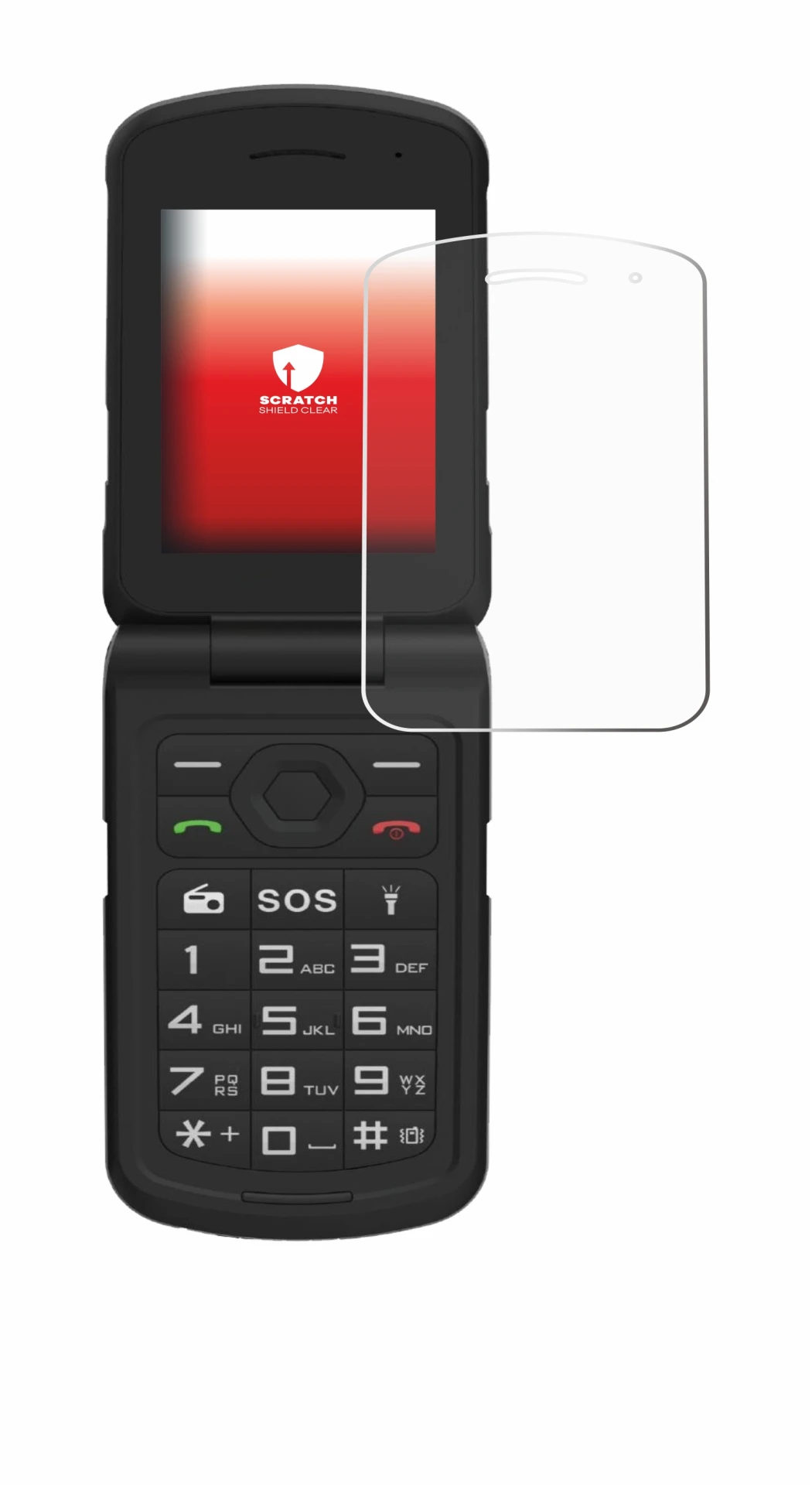 Image of the device AGM M10 with a wide variety of screen protectors.
