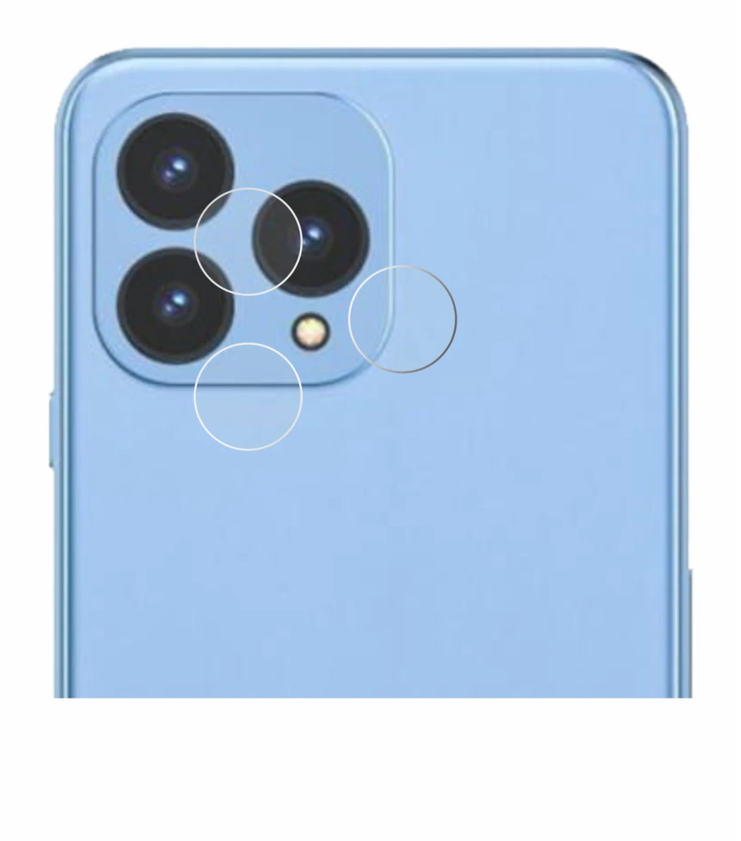 Image of the device Cubot P80 (ONLY Camera) with a wide variety of screen protectors.