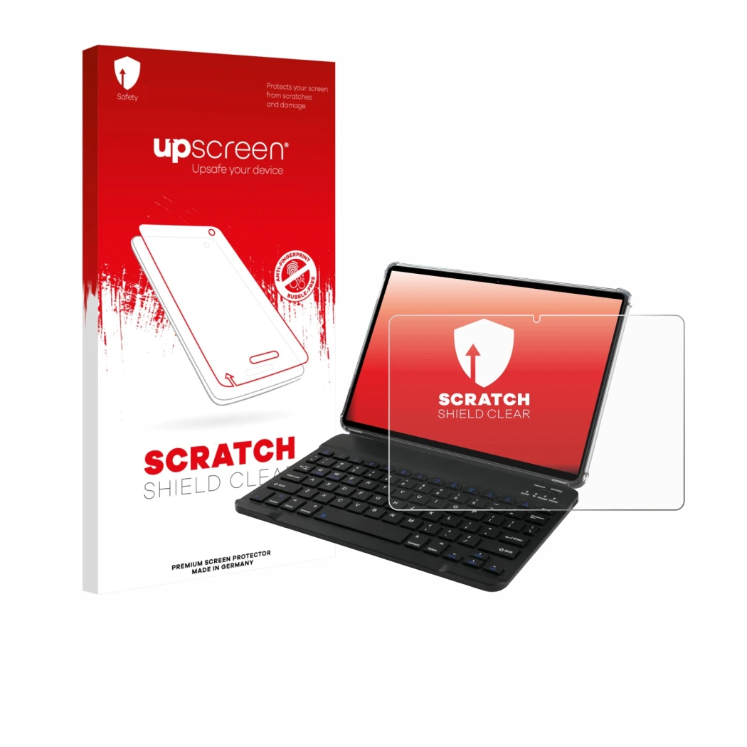 Front side of a product packaging with the brand logo upscreen. Next to it is the device Tabwee T90 shown with the correspondi