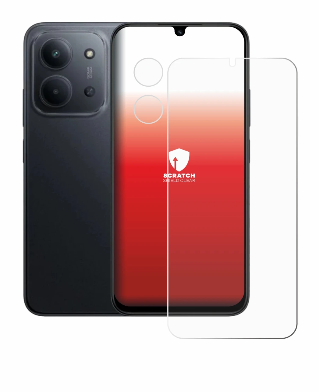 Image of the device Xiaomi Redmi 15C 4G (Front+Camera) with a wide variety of screen protectors.