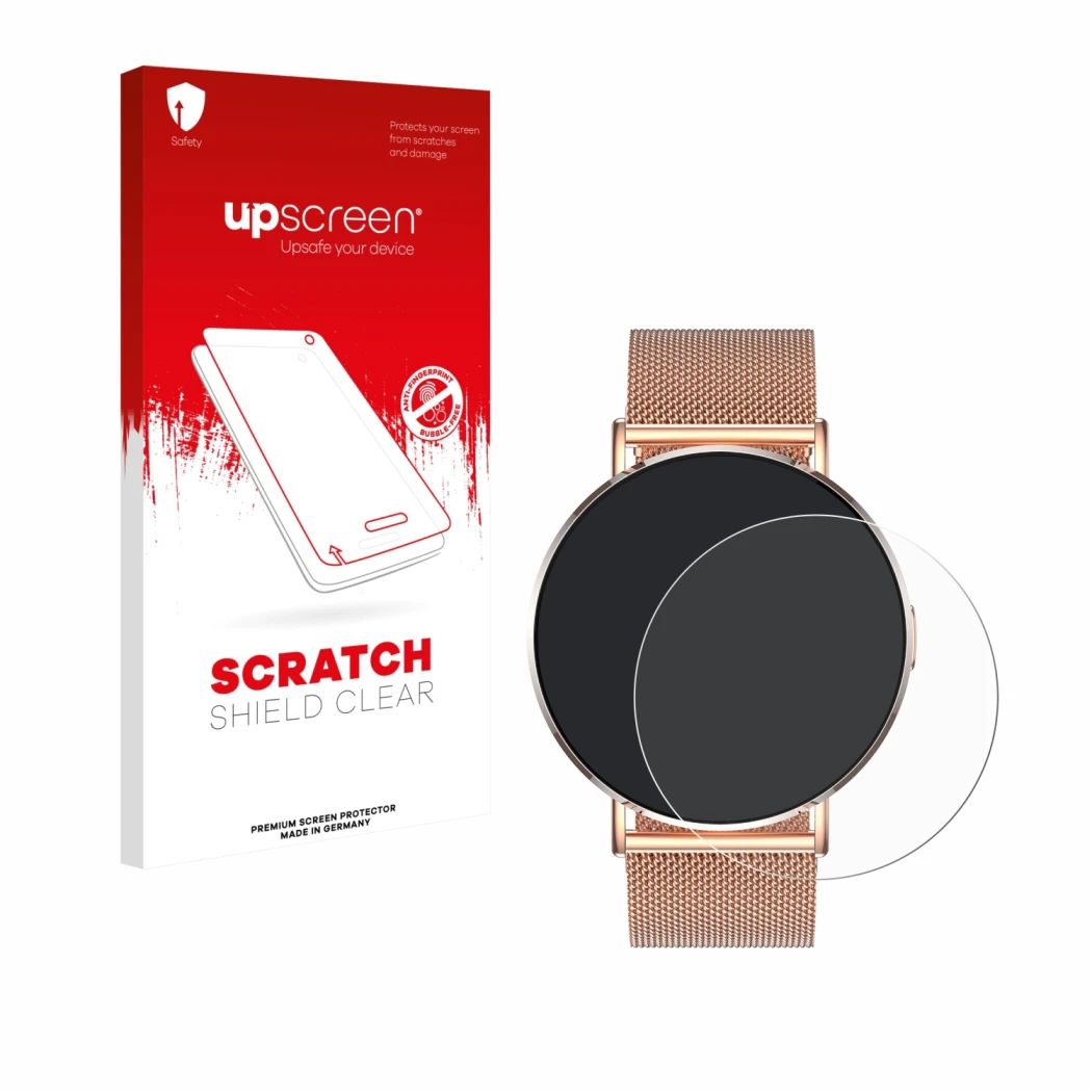 Front side of a product packaging with the brand logo upscreen. Next to it is the device Levowatch Eve 1.3