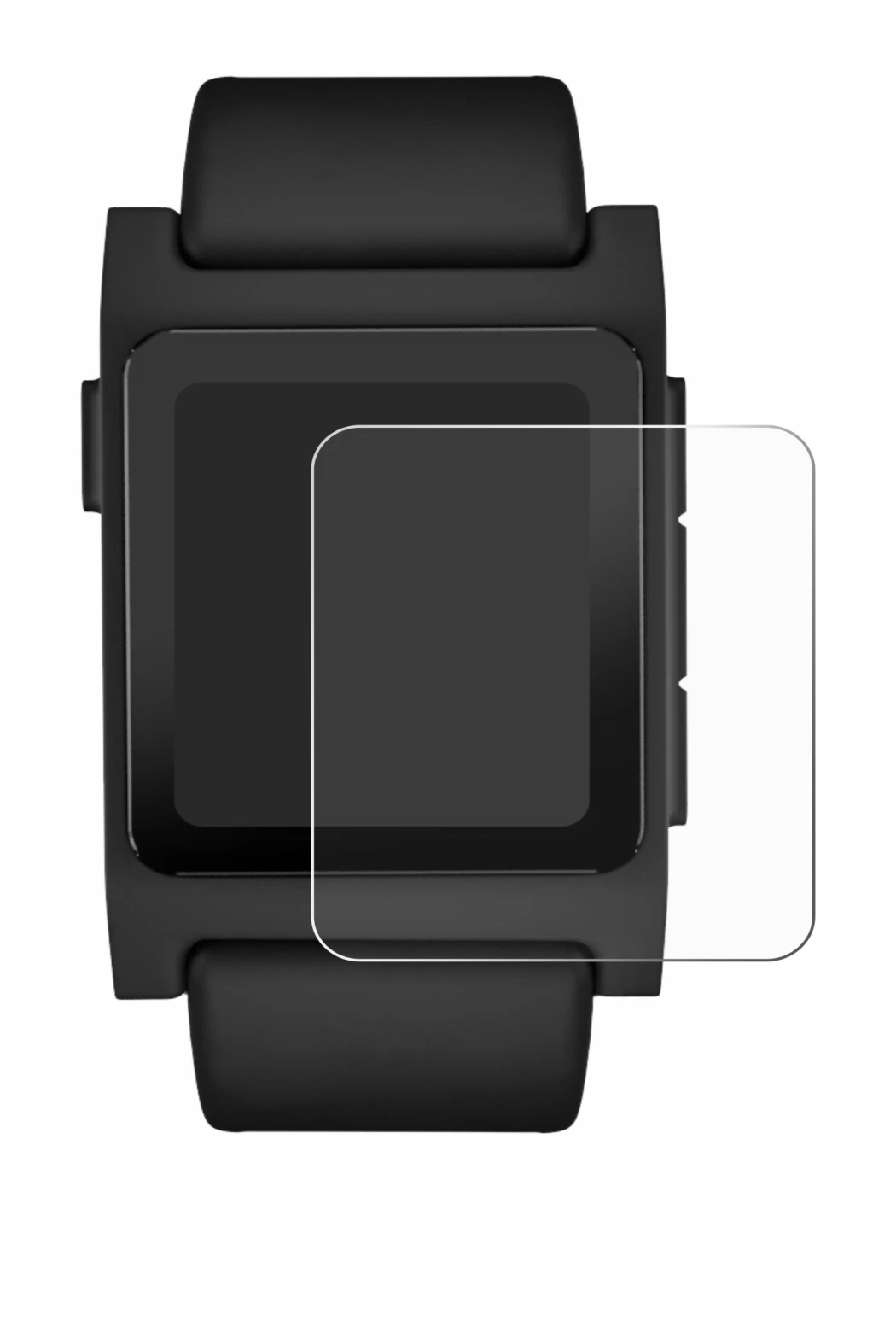 Image of the device Pebble 2 Duo 2025 with a wide variety of screen protectors.