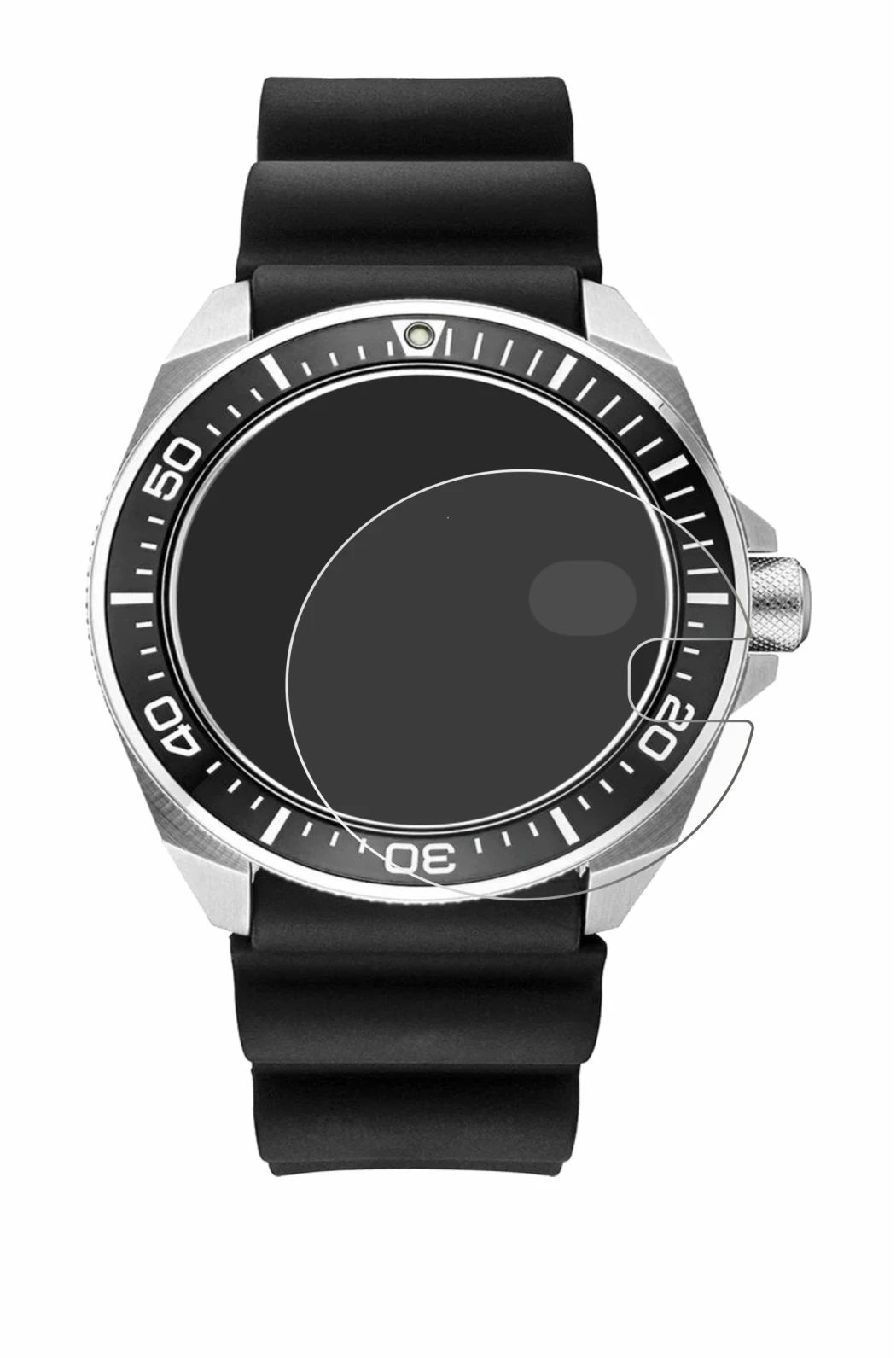 Image of the device Seiko Prospex SRPE37 with a wide variety of screen protectors.