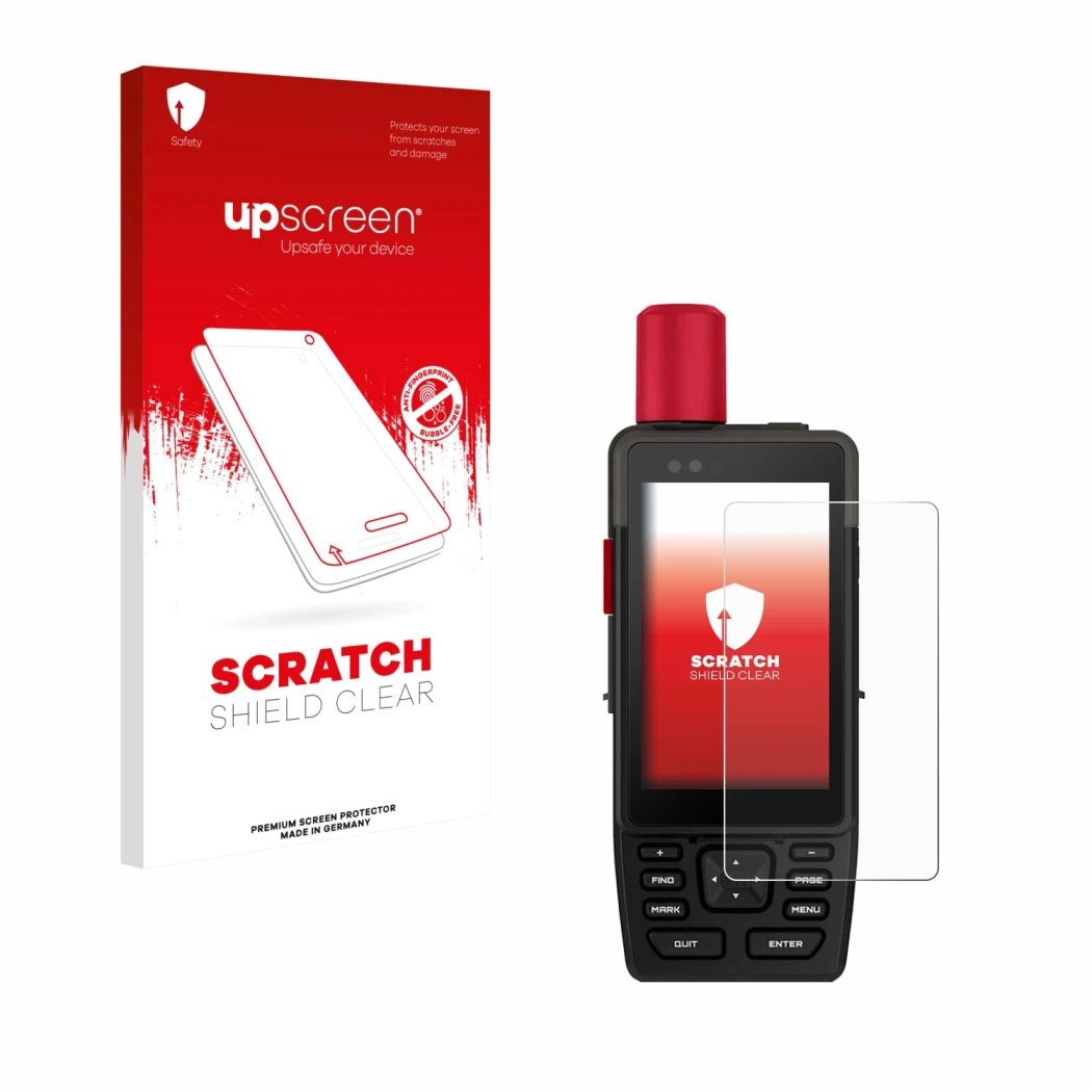 Front side of a product packaging with the brand logo upscreen. Next to it is the device Garmin GPSMAP H1i Plus shown with the