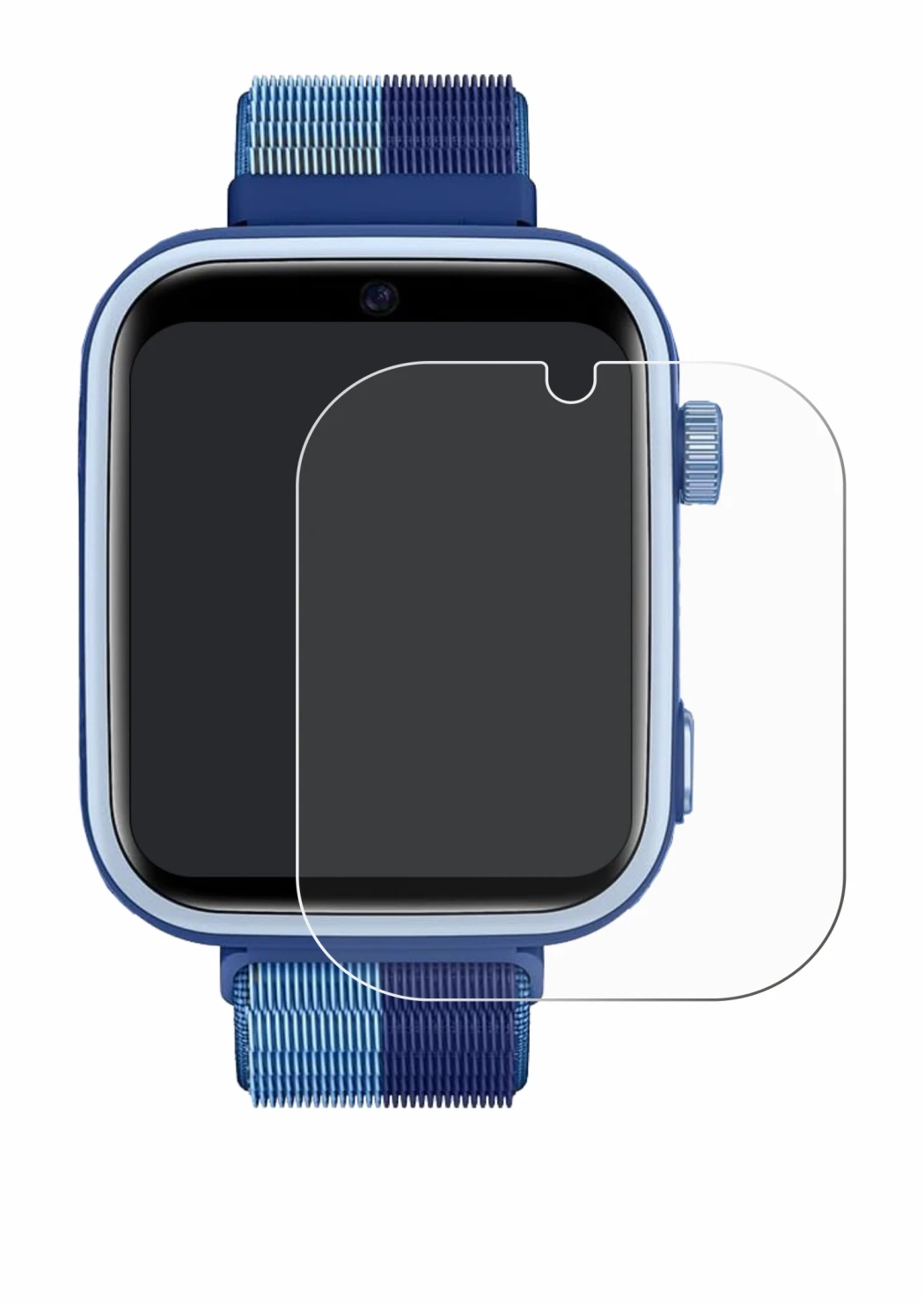 Image of the device JoJoego 4G Smartwatch kids with a wide variety of screen protectors.
