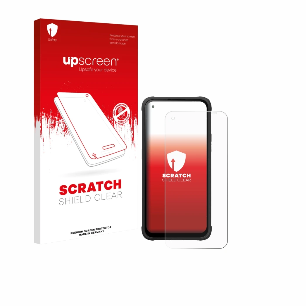 Front side of a product packaging with the brand logo upscreen. Next to it is the device Hammer Blade V 5G shown with the corr