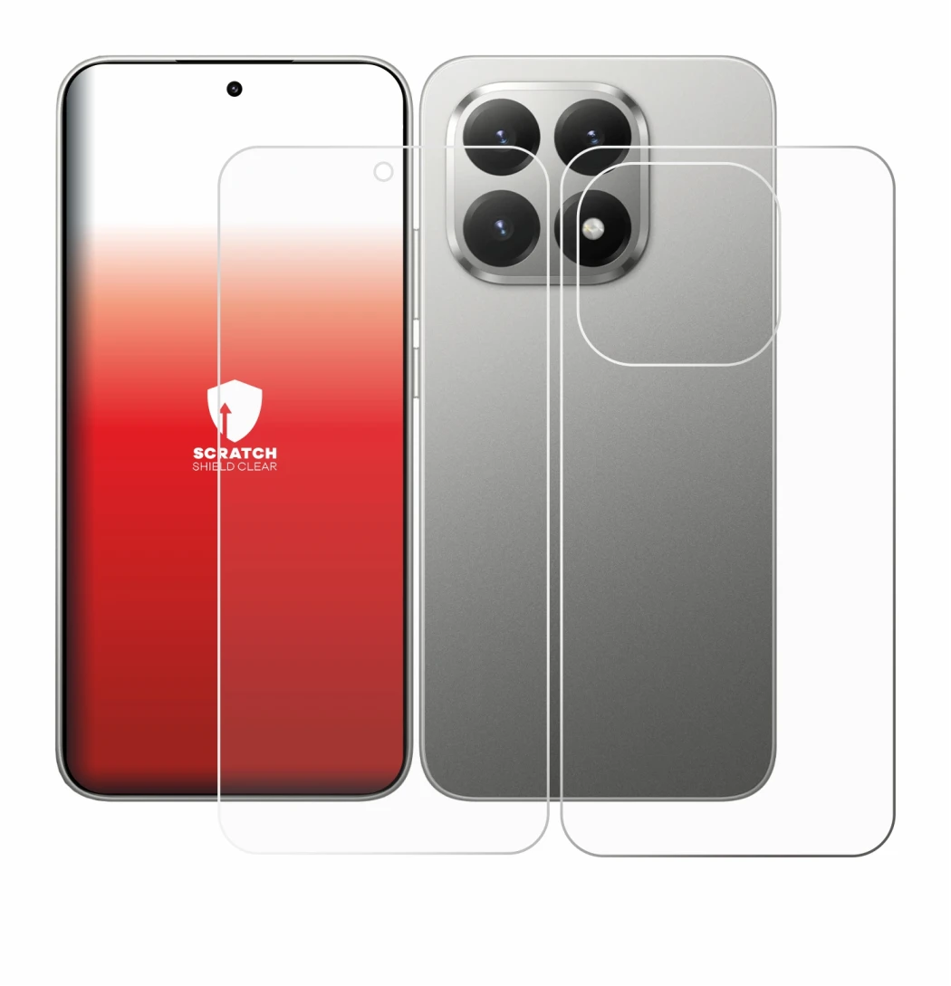 Image of the device Xiaomi 15T (Front+Back) with a wide variety of screen protectors.