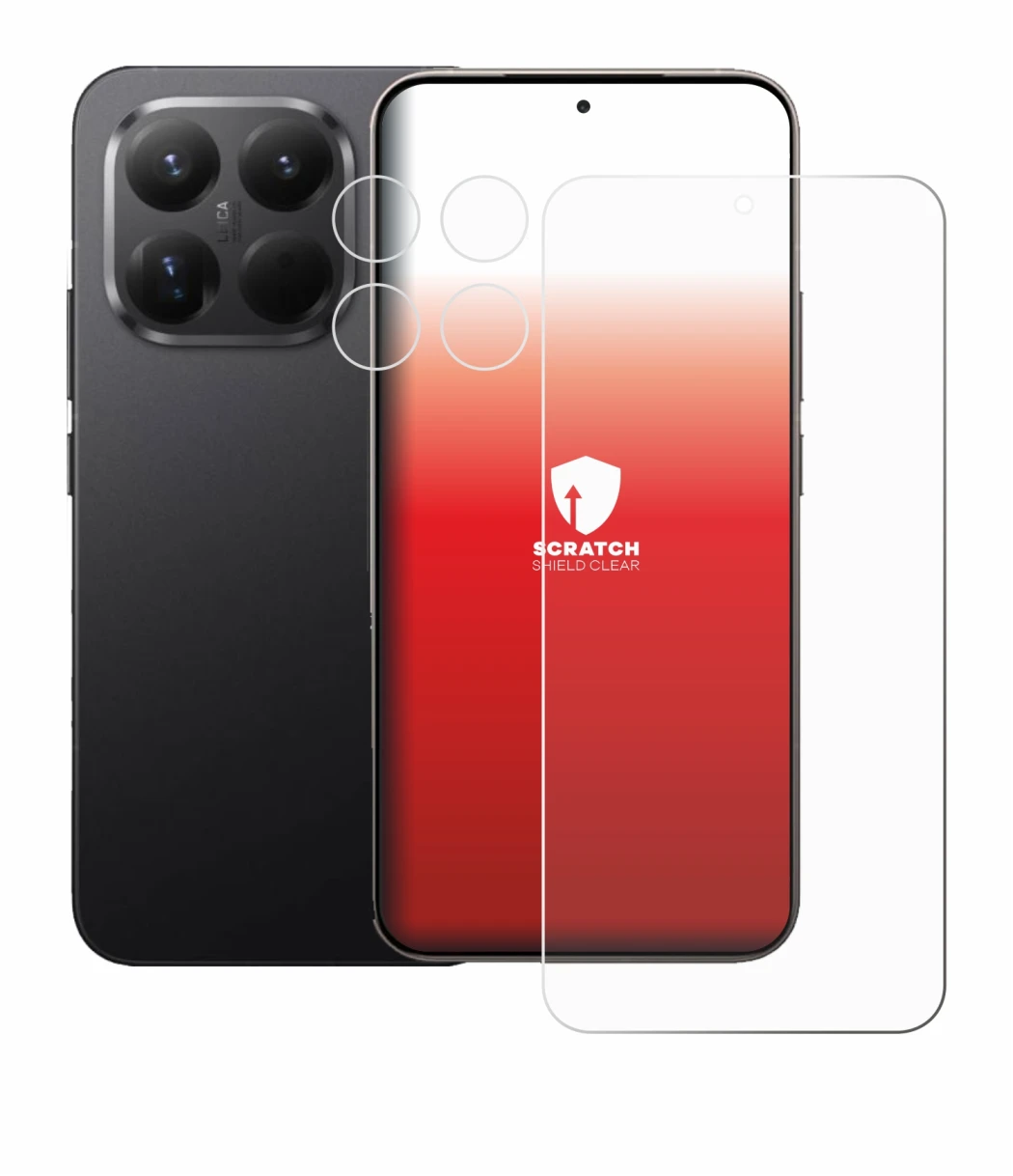 Image of the device Xiaomi 15T Pro (Front+Camera) with a wide variety of screen protectors.