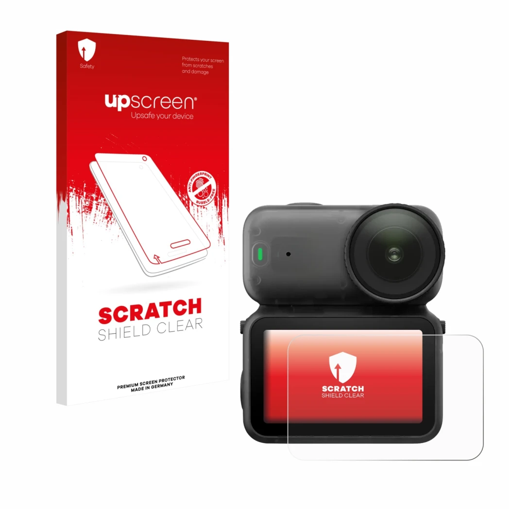 Front side of a product packaging with the brand logo upscreen. Next to it is the device DJI Osmo Nano shown with the correspo