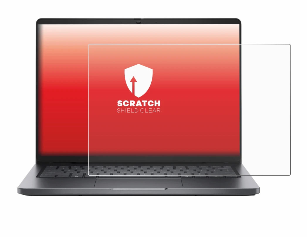 Image of the device Dell Pro 14 with a wide variety of screen protectors.