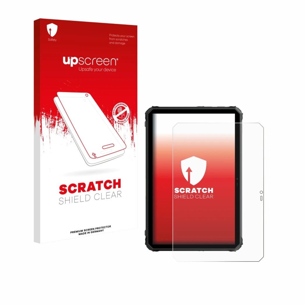 Front side of a product packaging with the brand logo upscreen. Next to it is the device Blackview Active 7 shown with the cor