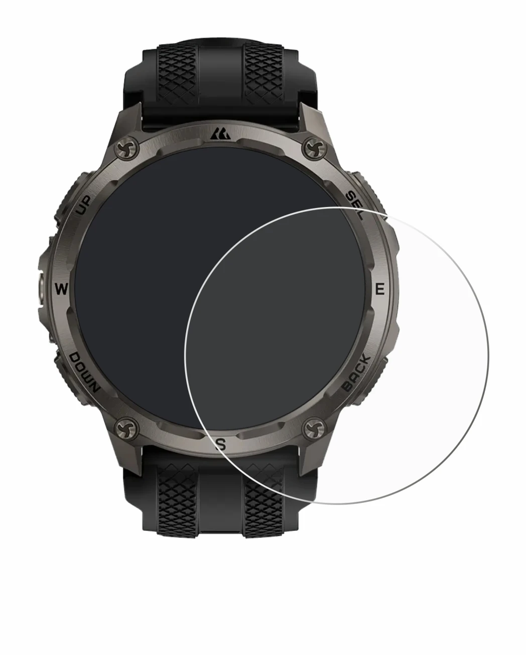 Image of the device Kospet Tank T4 with a wide variety of screen protectors.