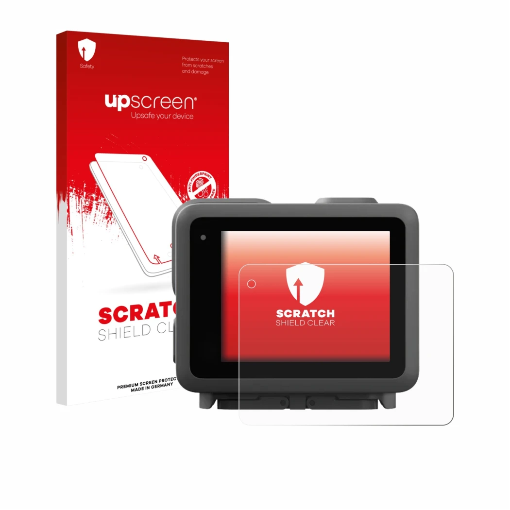 Front side of a product packaging with the brand logo upscreen. Next to it is the device GoPro Lit Hero shown with the corresp