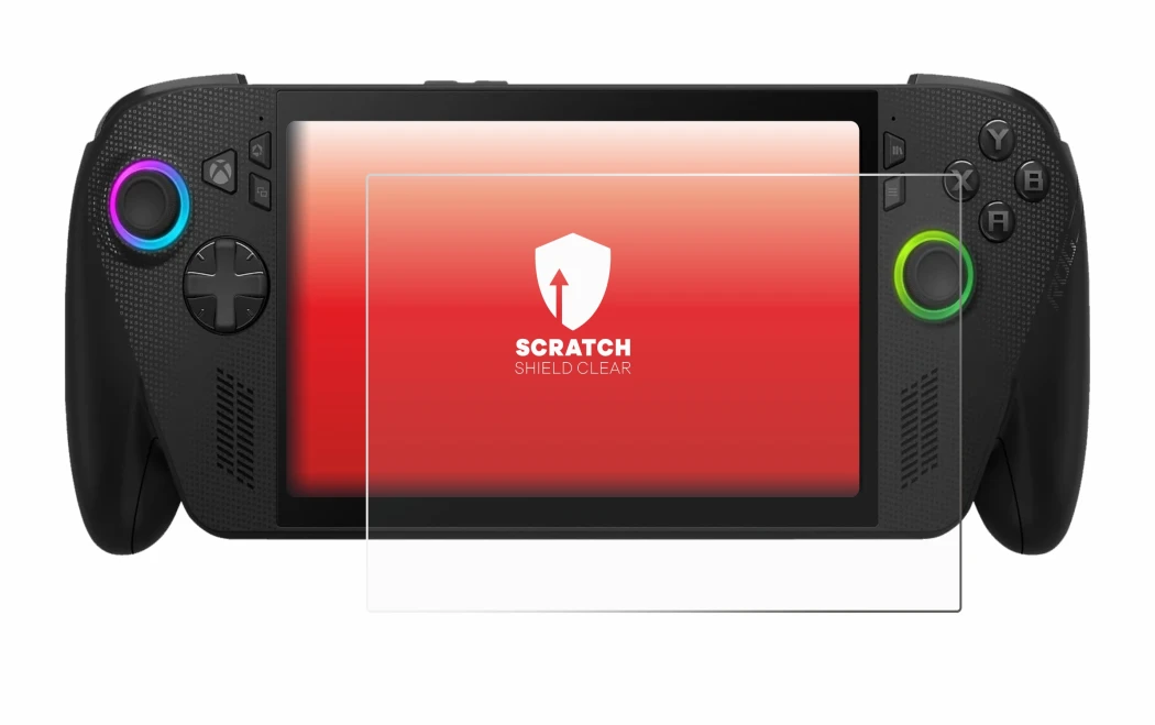 Image of the device ASUS ROG Xbox Ally X with a wide variety of screen protectors.