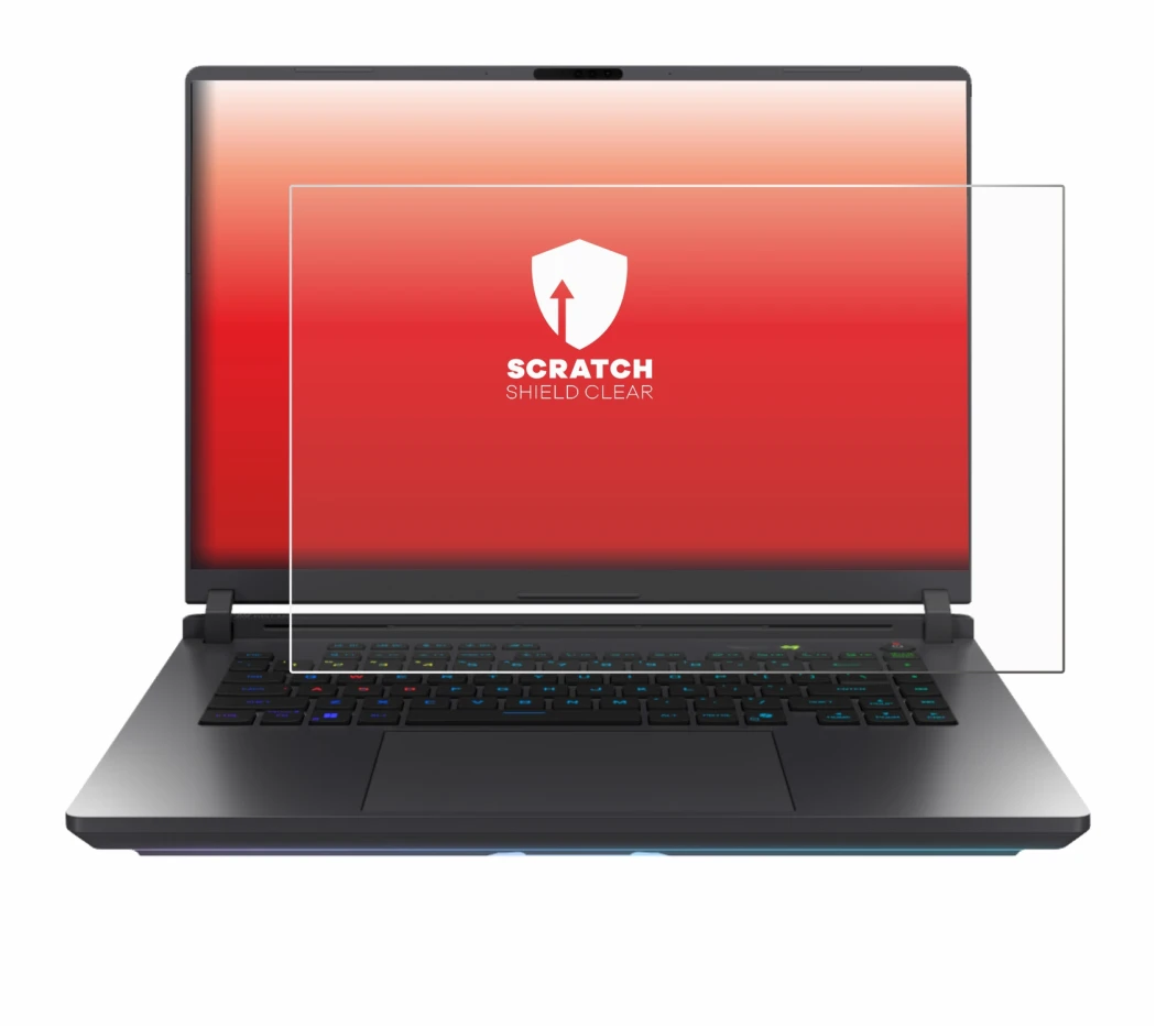 Image of the device ASUS ROG Strix G16 2025 with a wide variety of screen protectors.