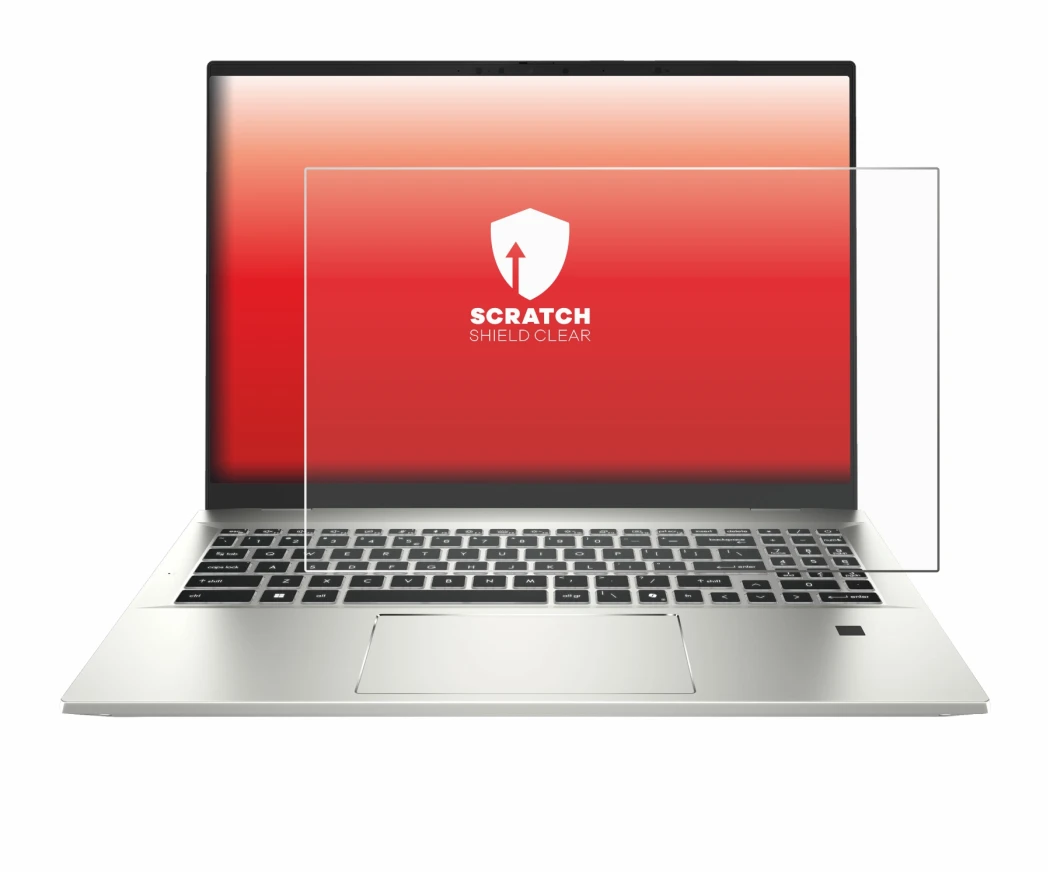 Image of the device MSI Prestige A16 AI+ with a wide variety of screen protectors.
