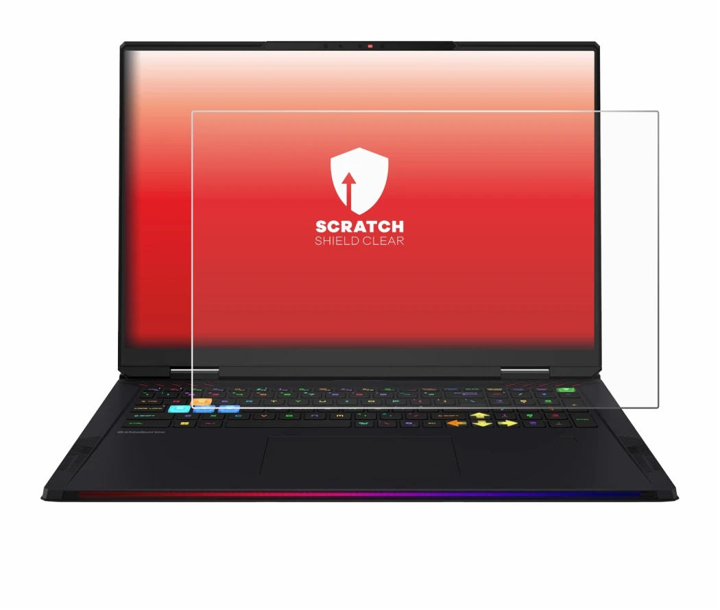 Image of the device MSI Raider 18 HX AI 2025 with a wide variety of screen protectors.