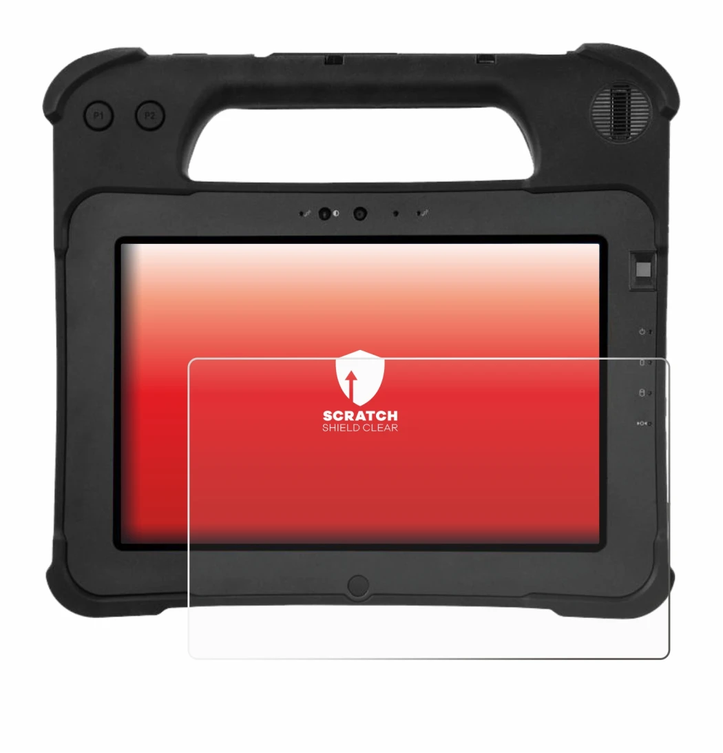 Image of the device Zebra XPad L10ax with a wide variety of screen protectors.