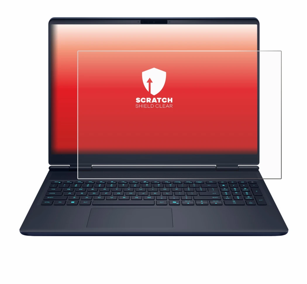 Image of the device Dell Alienware 16X with a wide variety of screen protectors.