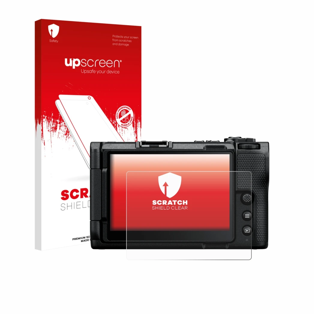 Front side of a product packaging with the brand logo upscreen. Next to it is the device Nikon ZR 2025 shown with the correspo
