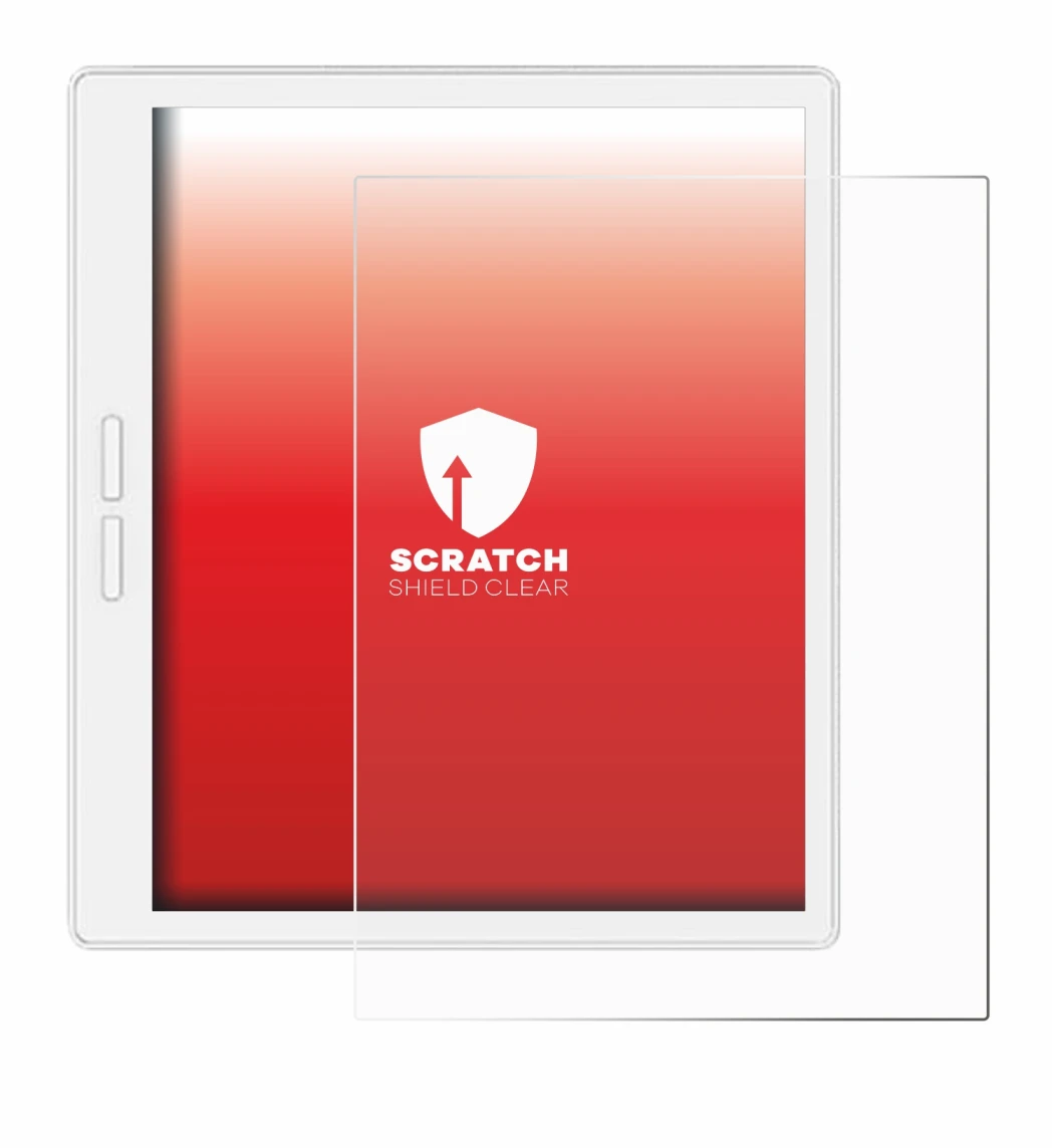 Image of the device Bigme B751C-S with a wide variety of screen protectors.