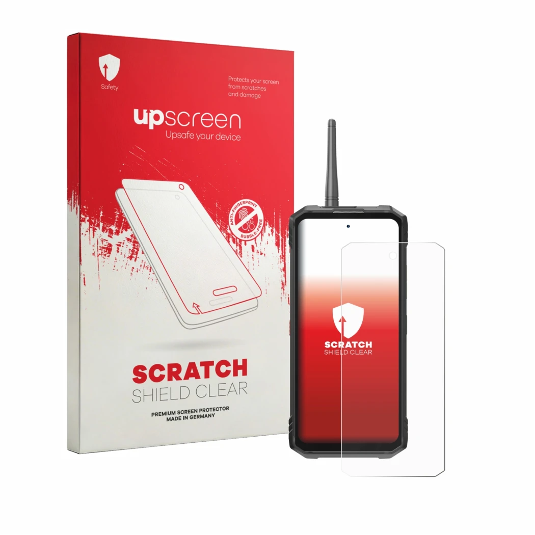 Front side of a product packaging with the brand logo upscreen. Next to it is the device Hotwav Hyper 8 Ultra shown with the c