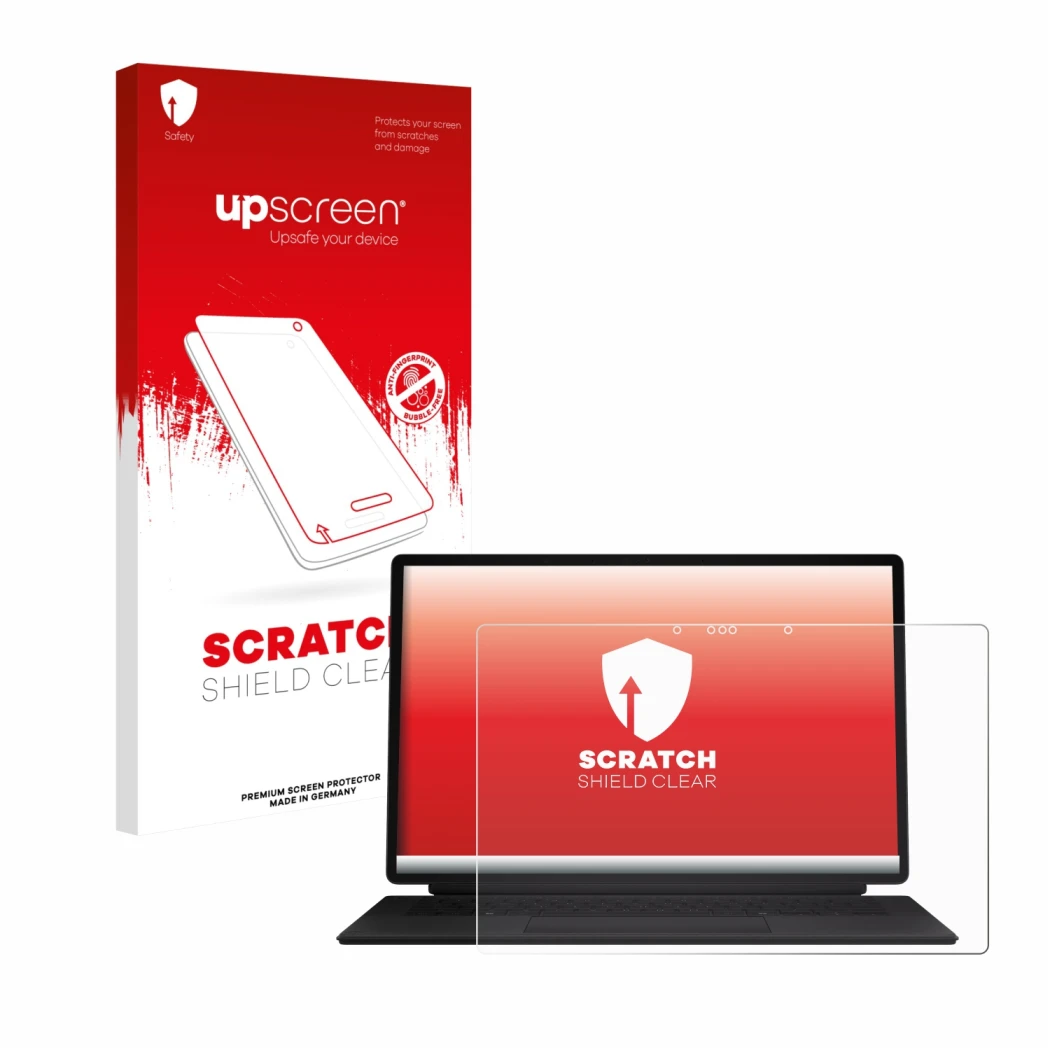 Front side of a product packaging with the brand logo upscreen. Next to it is the device ASUS ProArt PZ14 shown with the corre