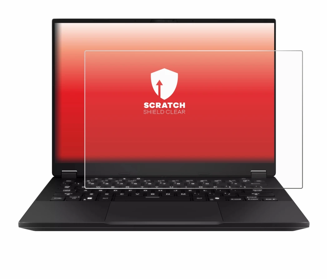 Image of the device ASUS TUF Gaming A14 with a wide variety of screen protectors.