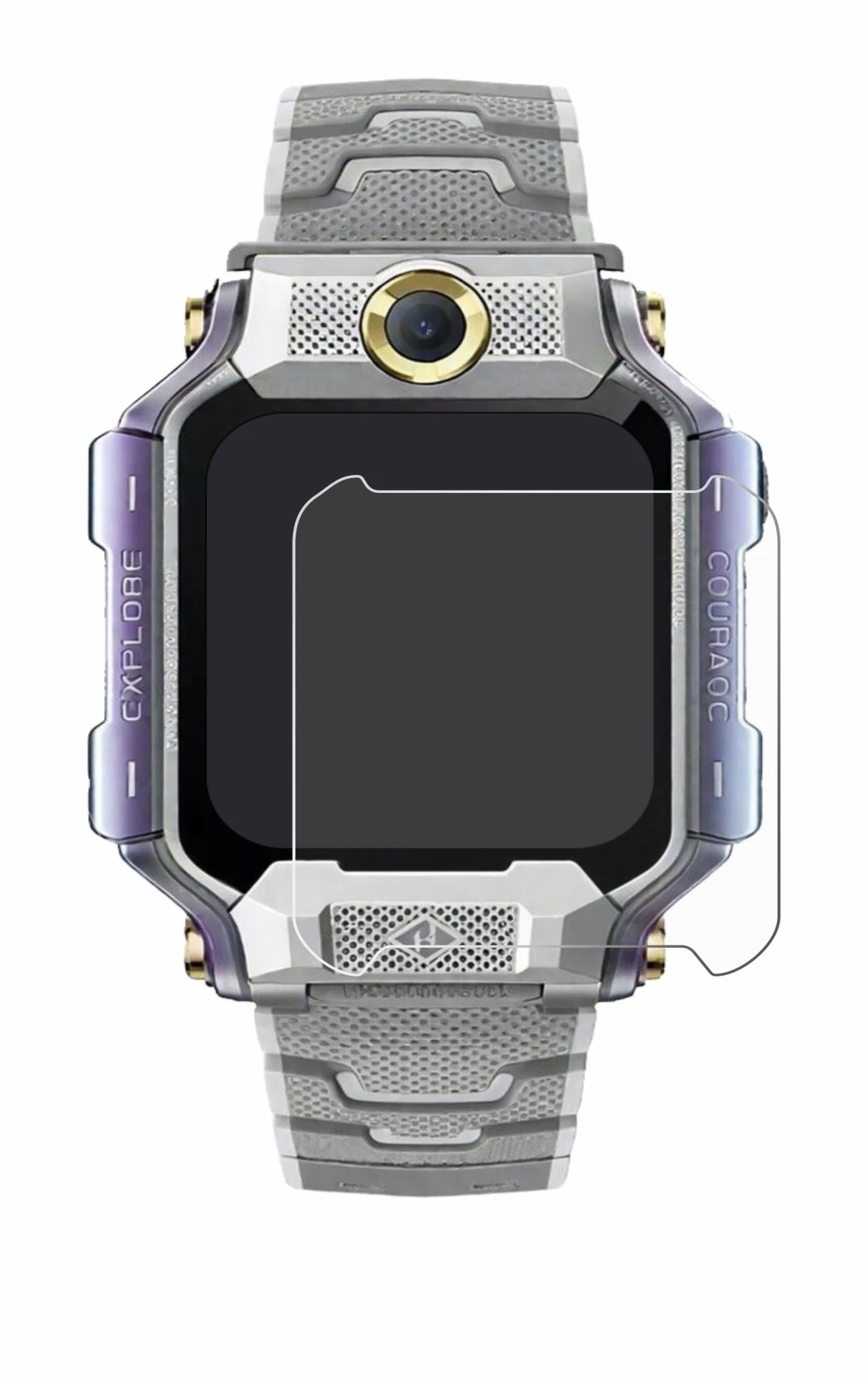 Image of the device Imoo Watch Phone X10 with a wide variety of screen protectors.